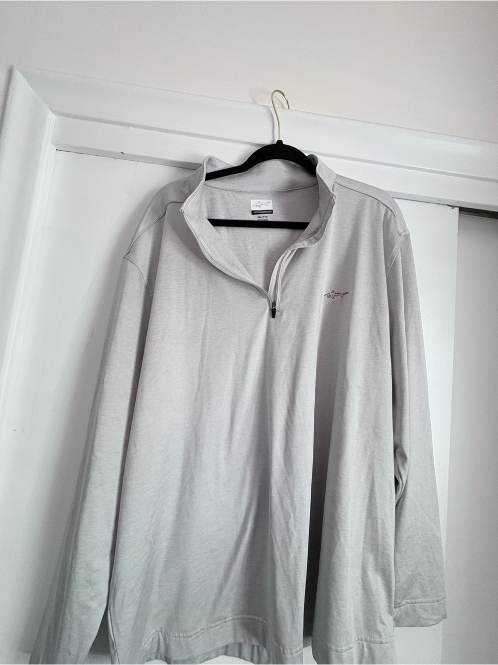 Greg Norman Collection Light Gray Quarter-Zip Pullover